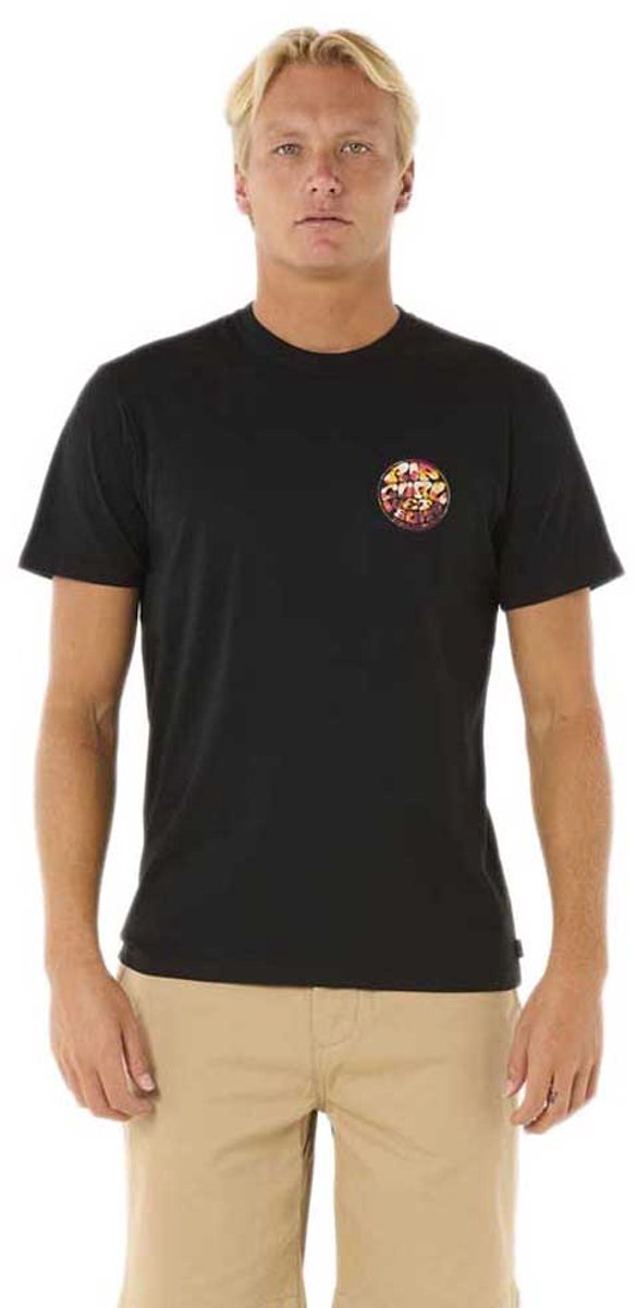 Rip Curl Wettie Passage Icon Tee Zwart
