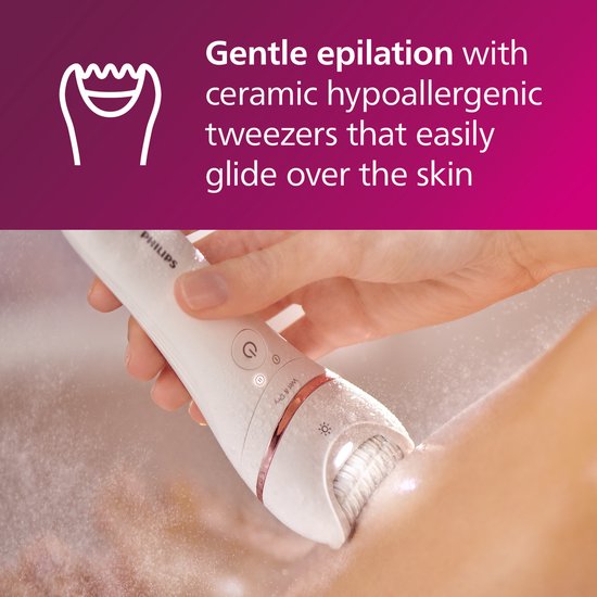 Philips Series 8000 BRE740/10 - Wet & Dry - Epileerapparaat