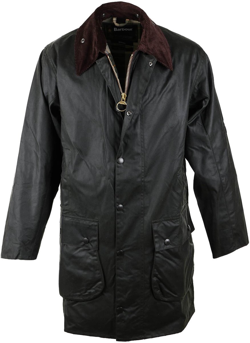 Barbour Border Wax Jas – Heren Wax jassen Groen