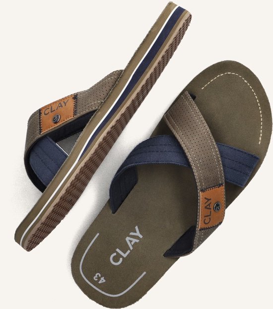 CLAY Slippers Clay002 - Homme - Vert - Taille 44