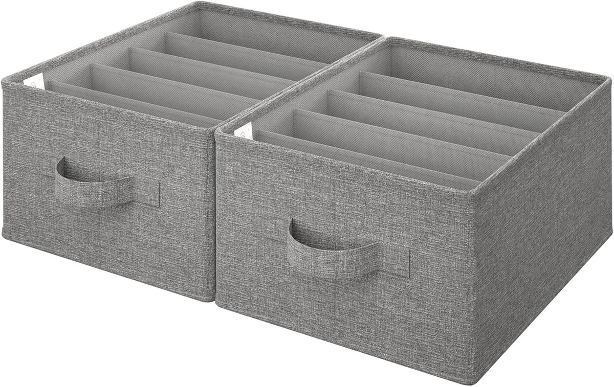 Set van 2 Kledingkastorganisatoren voor Efficiënte Opberging van Kleding