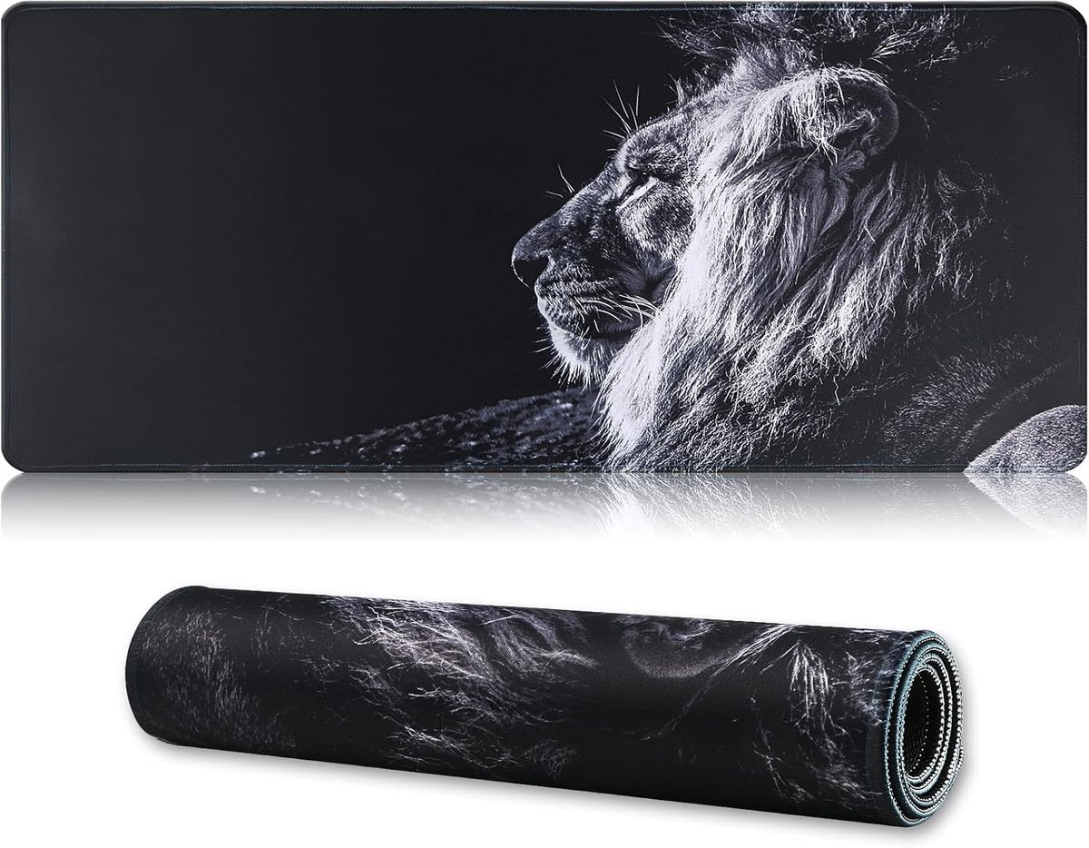 Grote gaming muismat met antislip rubberen basis - 70 x 30 cm
