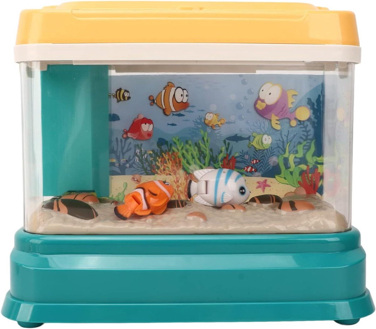 Allecto plus - Mini Aquarium met Magnetisch Vissen Speelgoed en USB Opladen, Geschikt voor Kinderen en Accessoires voor Automodelen