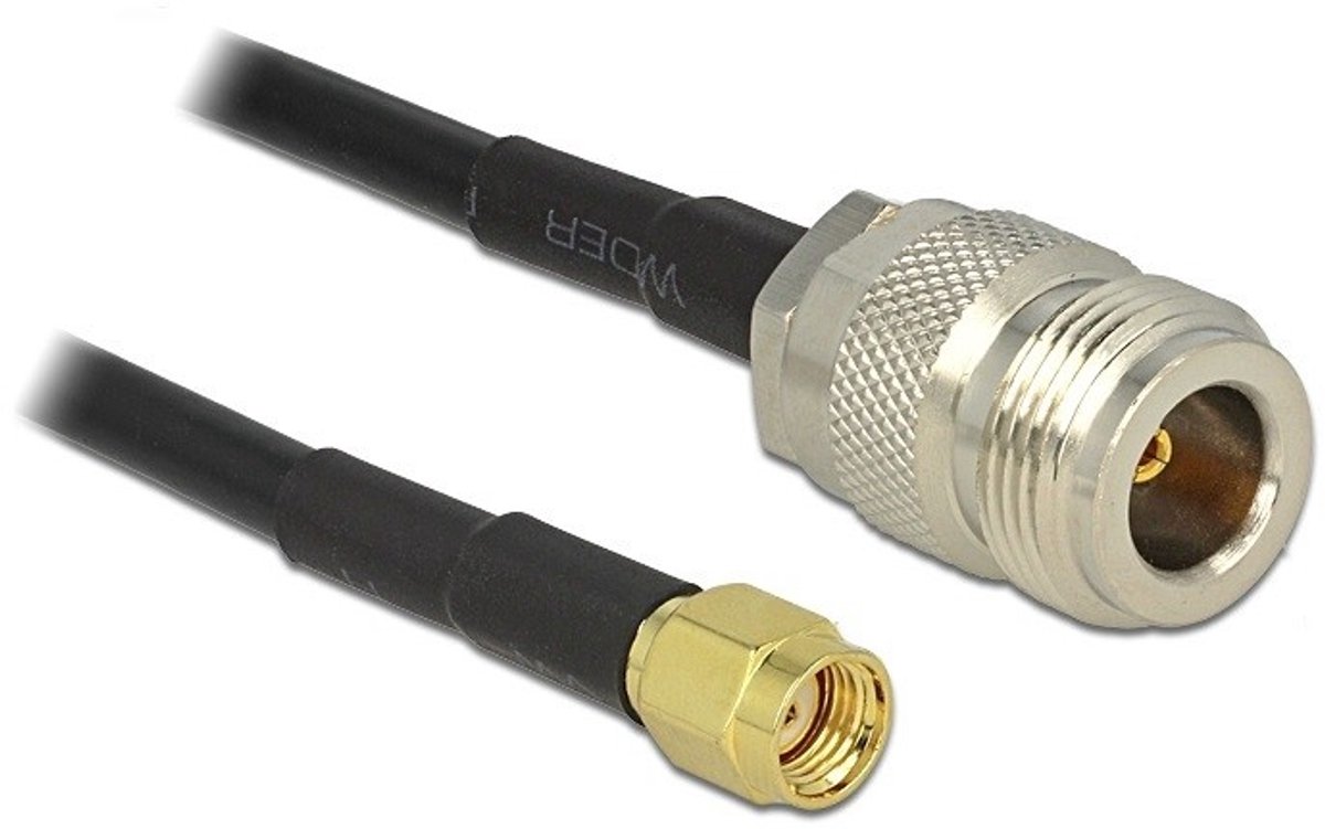 Delock - RP-SMA Stecker - N Buchse LMR195 1 m
