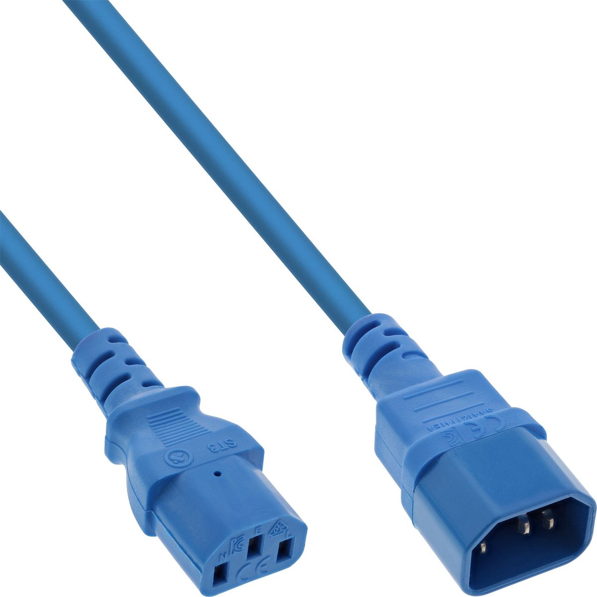 C13 - C14 stroomkabel voor UPS/PDU - 3x 0,75mm / blauw - 0,30 meter