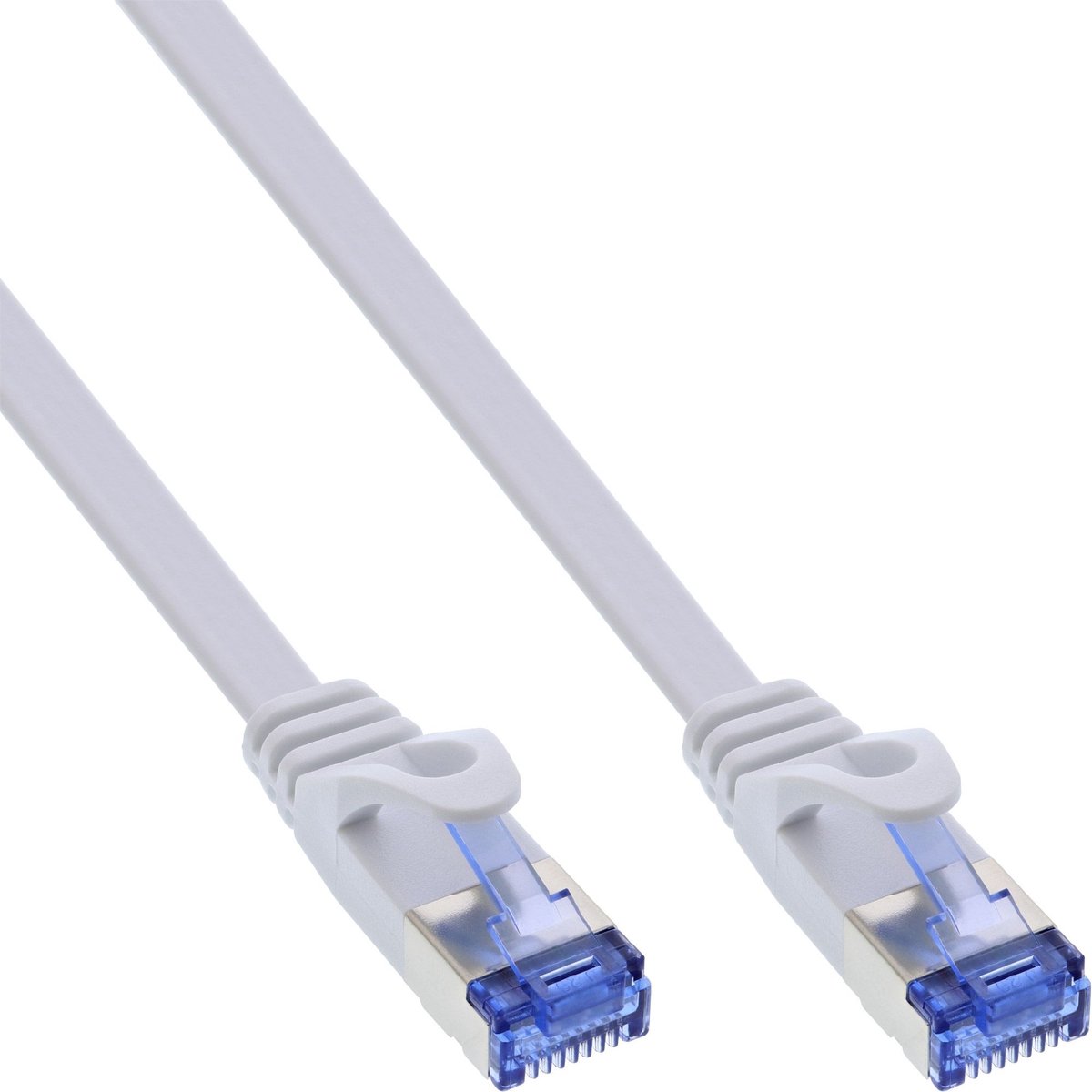 UFTP CAT6a platte netwerkkabel | PVC | wit | 2 meter