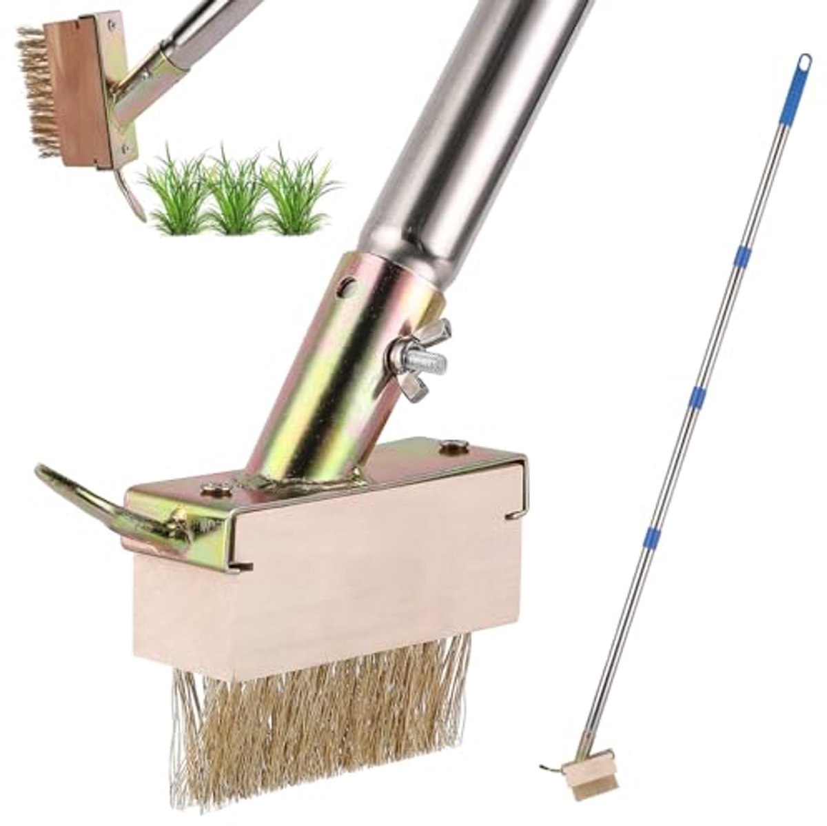 Handmatige Onkruidborstel met Lange Steel voor Tuinonderhoud