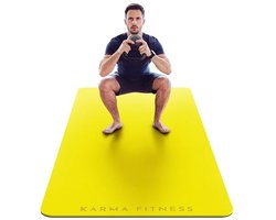 Extra dikke en brede yogamat voor optimale workout ondersteuning - Antislip TPE fitnessmat voor pilates, gymnastiek en HIIT