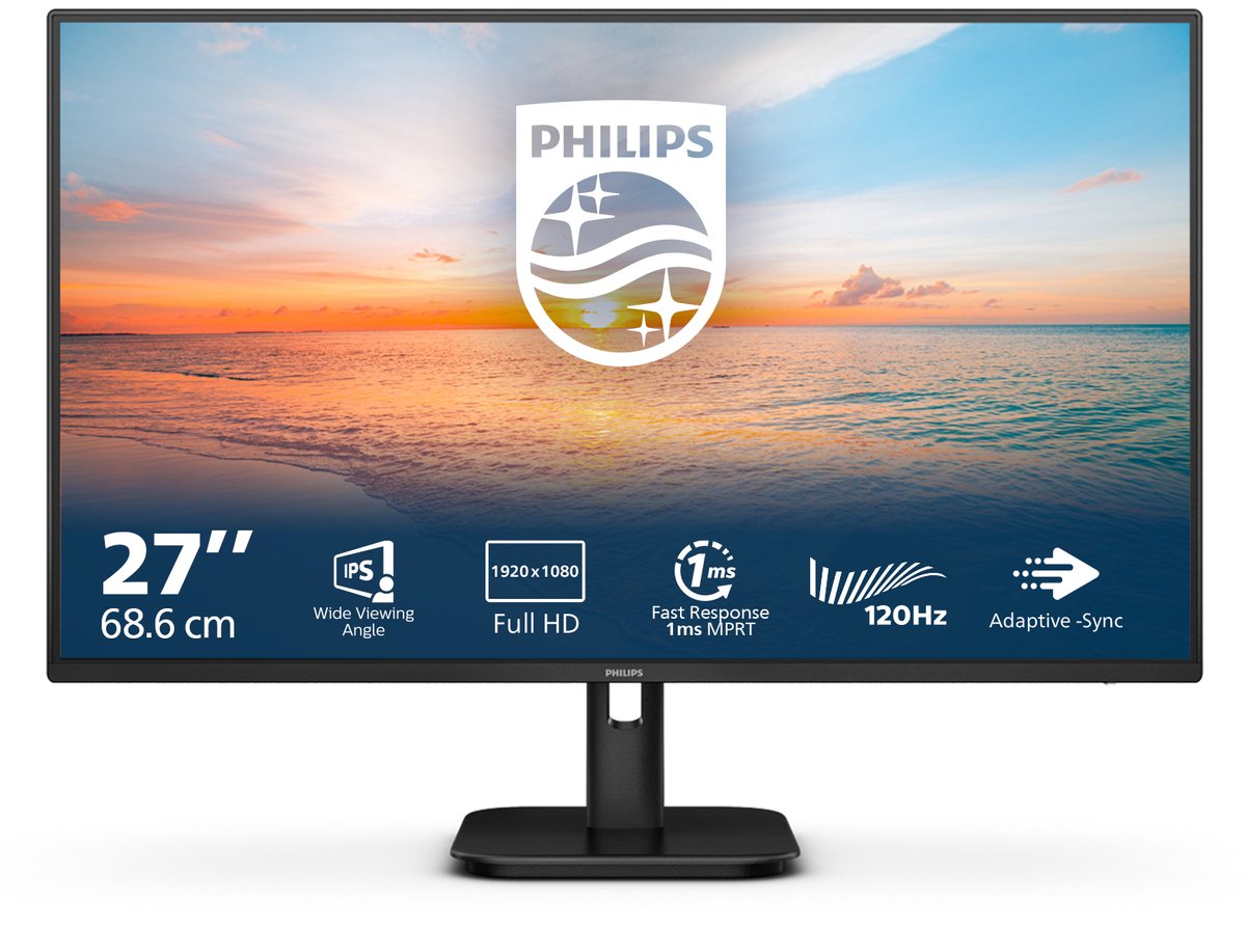 Philips 27E1N1100A/00 ledmonitor HDMI, VGA, Sound