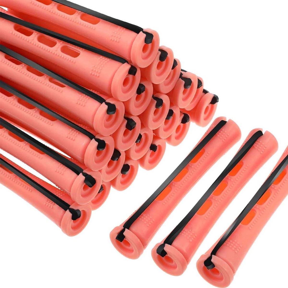 24pcs Foam Curlers Soft Sponge Design met Buckle - Curlers Haar Roller voor Vrouwen Meisjes - 1.2 cm - Roze