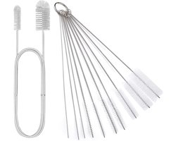 Pack of 10 Pipe Cleaner - Cleaning Brush - 200 cm Radiator Brush - Hose Brush - Small Soft Set - Aquarium Cleaning - Bottle Brush - Kitchen Brush Set