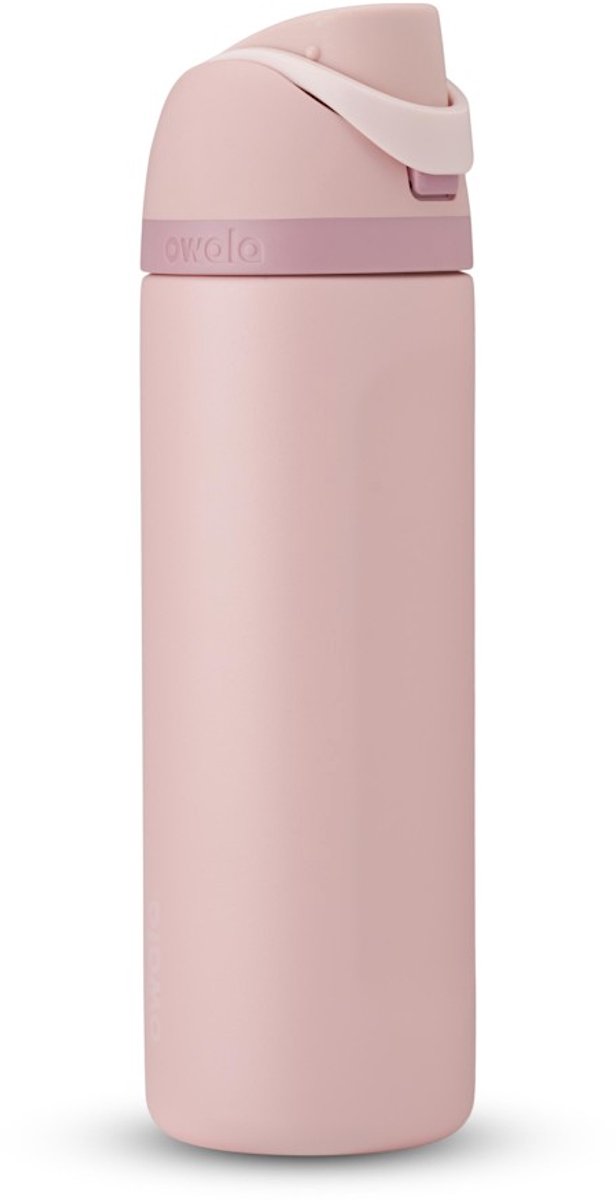 Roestvrijstalen Waterfles 600 Ml Met Rietje - Geïsoleerde Dubbele Wand Lekvrije Thermosfles Voor Sporten