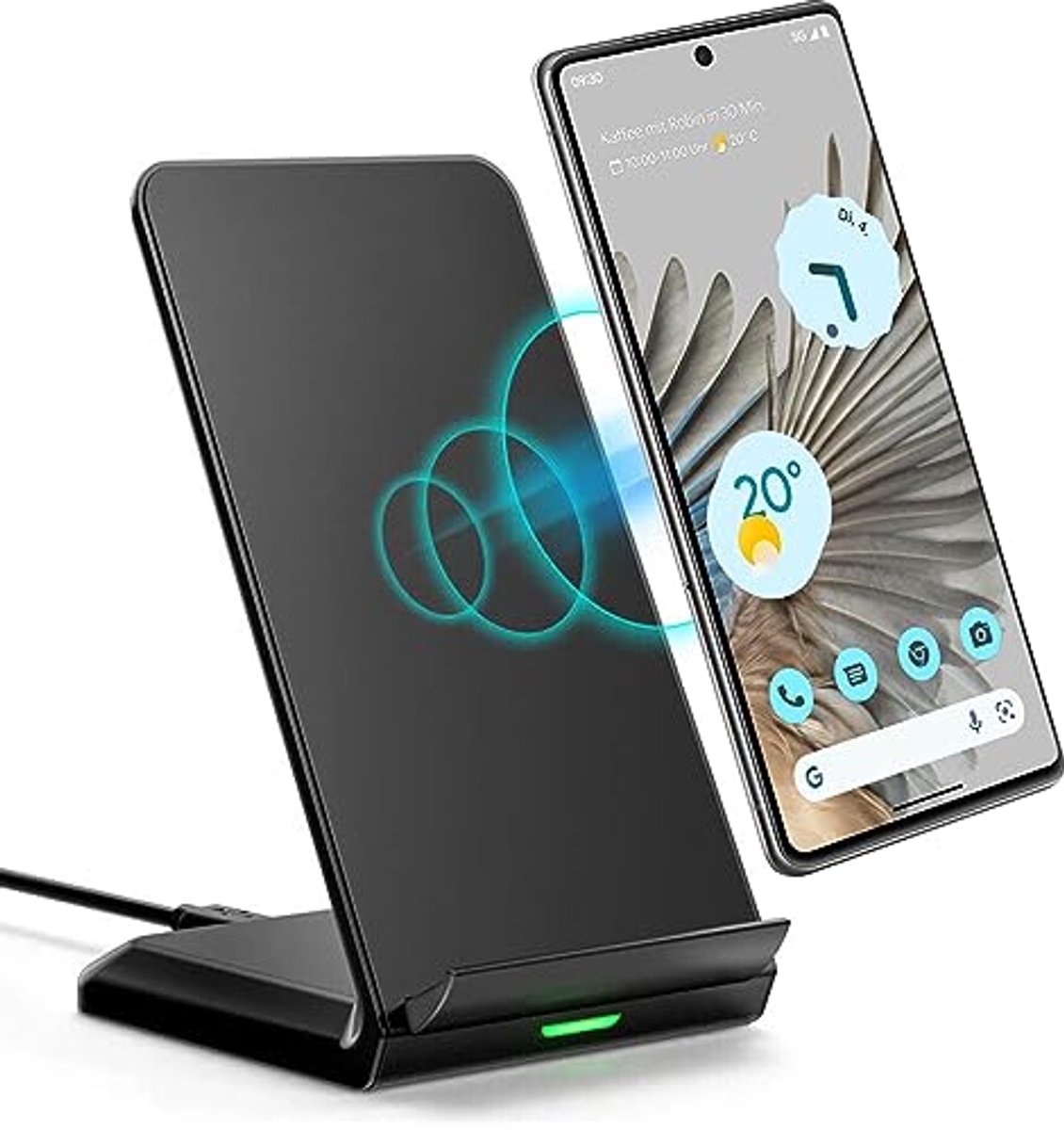 Draadloze snellader voor Google Pixel 4, 5, 6, 7 en 8