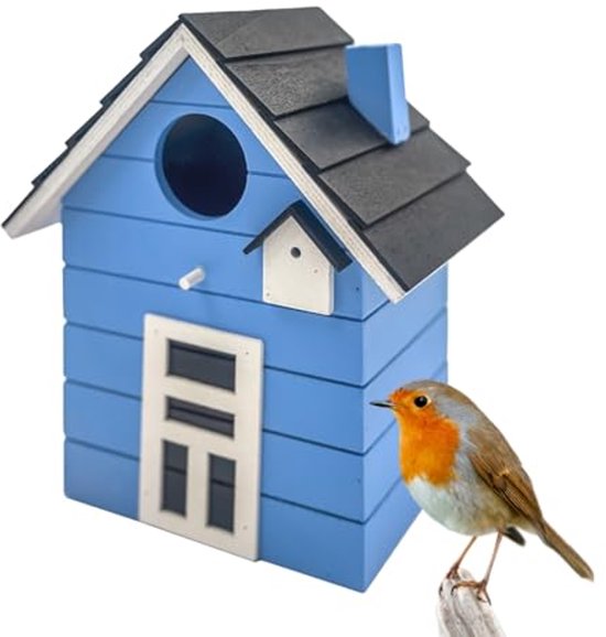 Nichoir Trendy pour petits oiseaux chanteurs - Décoratif et fonctionnel pour l'intérieur et l'extérieur