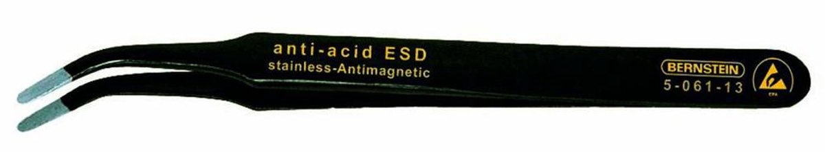Bernstein Tools for Electronics 5-061-13 SMD-pincet 2ab SA Plat-breed, gebogen 115 mm