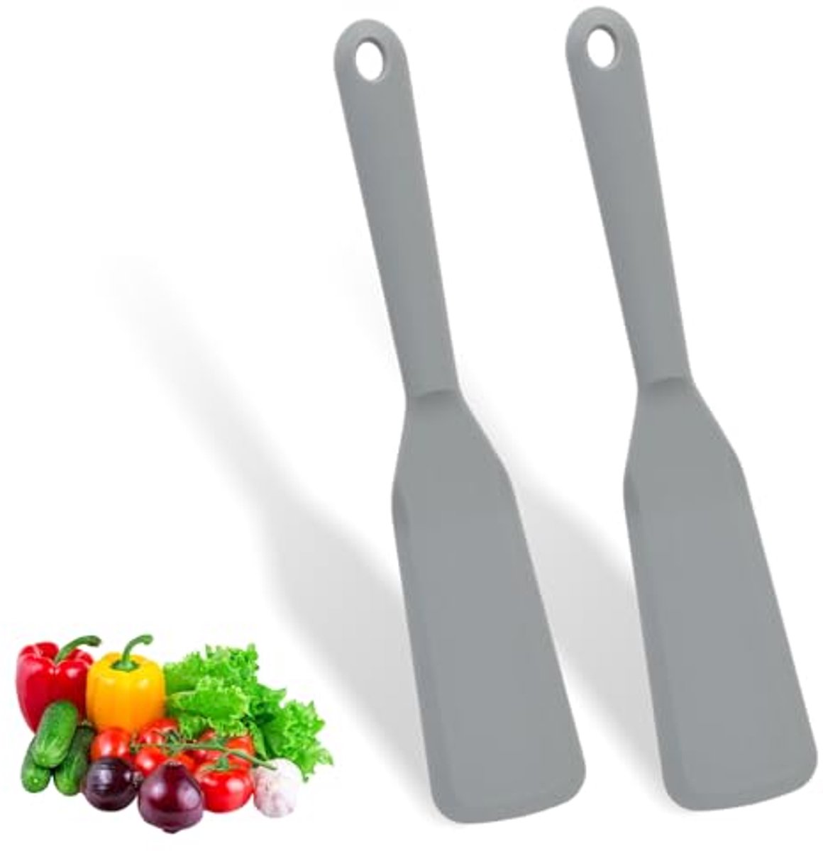 Mini Siliconen Spatels - 2 Stuks voor Koken en Bakken - Hittebestendig en Antiaanbak