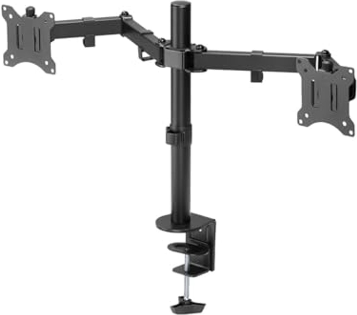 Tweekleurige monitorhouder voor 2 schermen van 17 tot 32 inch - Ergonomisch en verstelbaar