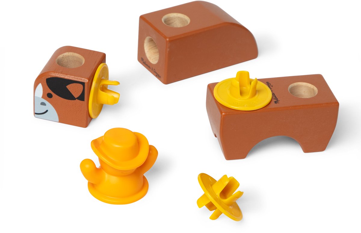 Melissa & Doug – Blockables™ Boerderij speelset – met draagbare bewaardoos — afbeelding 7