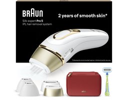 Braun IPL Silk-expert Pro 5 - ontharing voor thuis - Etui - Venus-scheersysteem - 4 koppen - PL5382