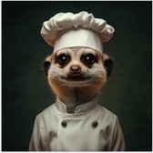 Affiche 100x100 cm - Animal - Kok - Suricate - Posters - Décoration chambre - Décoration murale salon - Décoration murale chambre XXL