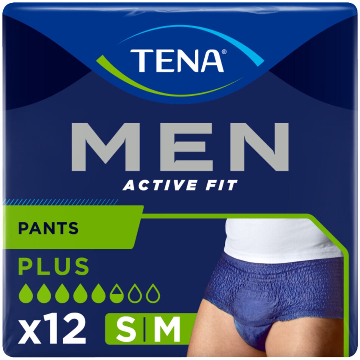 TENA Men Active Fit Pants Plus S/M - 3 x 12 stuks - Voordeelverpakking