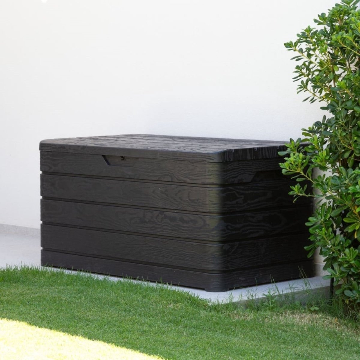 Toomax Dolomiti coffre à coussins - 500L - anthracite foncé - aspect bois