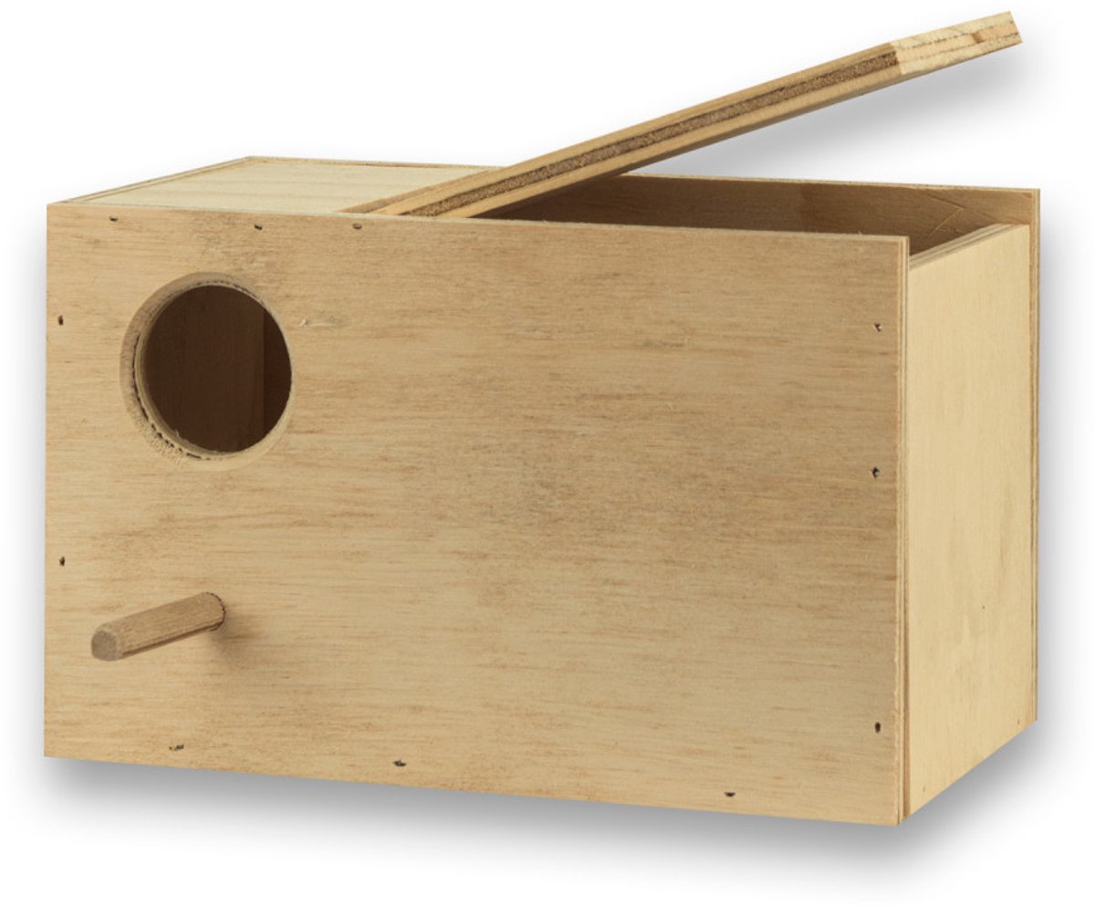 Broedblok voor de agapornis - Vogelhuisje - Nestkastje - Vogel Huis - Rechts - Broedblokken voor parkieten - Nesten - Nestkasten / vogelhuisjes - Agapornis fischeri
