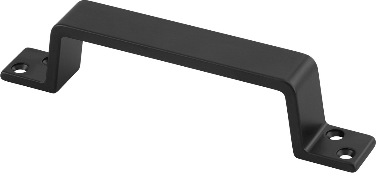 Differnz Meubelgreep - Recht Model - Lengte 150 mm - Kleur Mat Zwart - Verpakking van 2 Stuks per Blister - Geschikt voor Kast, Lade of Meubeldeur - Gewicht per Stuk 134 Gram