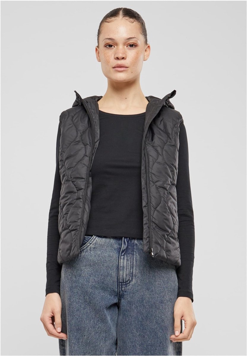 Urban Classics Ladies Super Light Puffer Vest Vest S Polyester Dames Basics Zwart