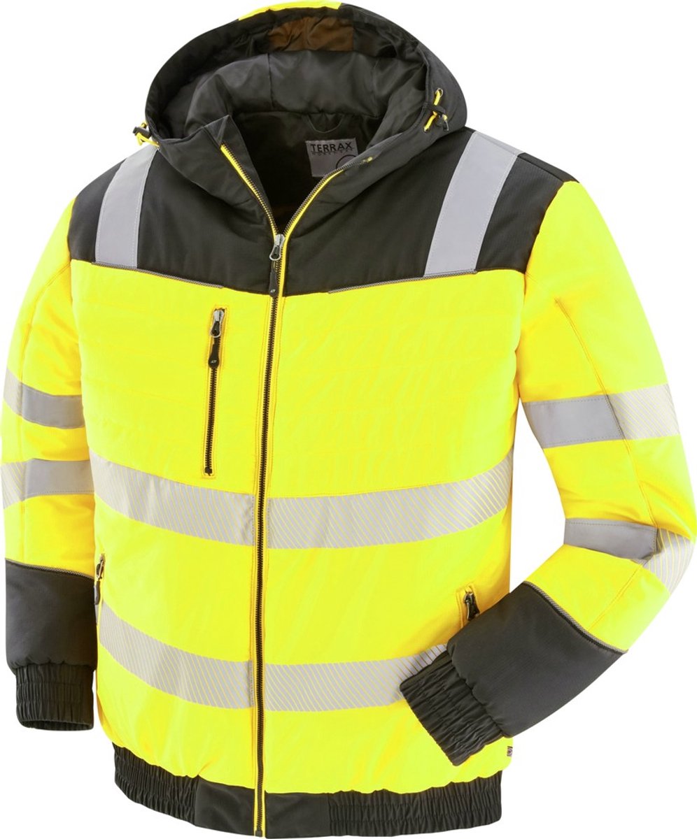 Terrax Workwear Signaalblouseon geel/zwart