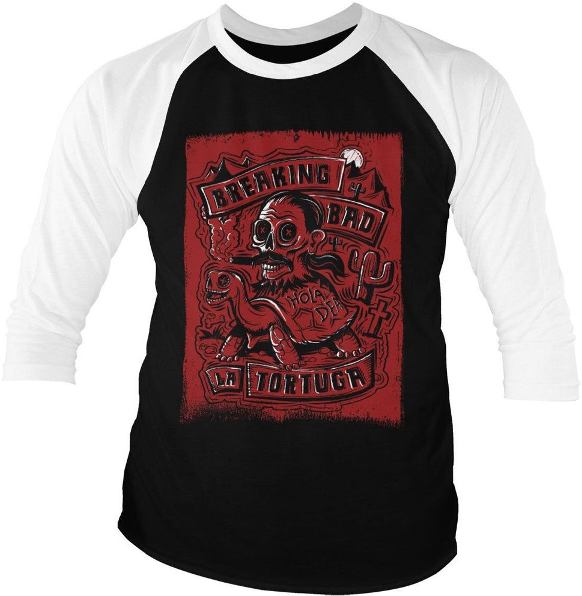 Breaking Bad La Tortuga Hola Death- Base-ball Long T-shirt met mouwen SP-19-BB021-H78-12
