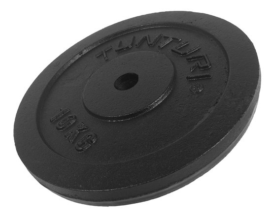 Tunturi Platinum bumperplates - Halter gewichten - Halterschijven - Set 150kg - Zwart