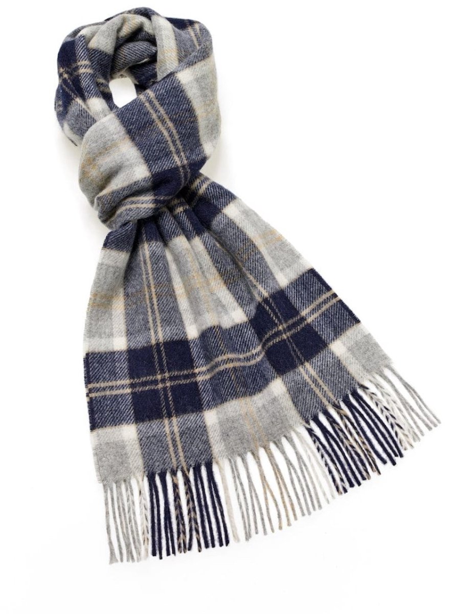 Sjaal Tartan Bannockbane Silver - Merino Lamswol - 25 x 190 - Bronte by Moon
