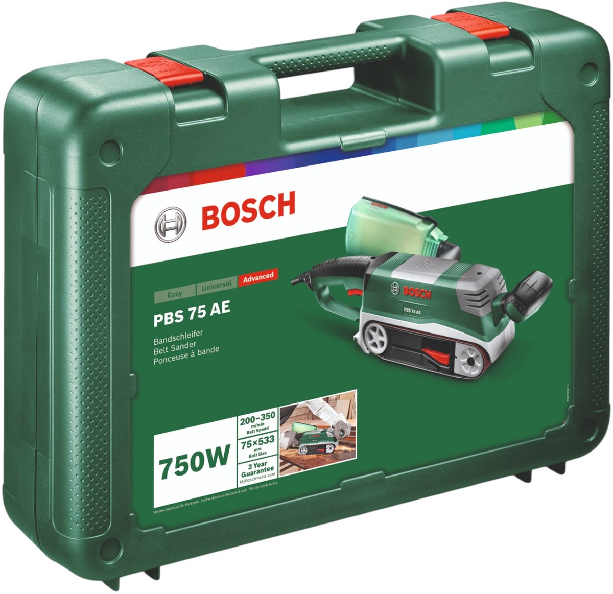 Bosch PBS 75 AE Bandschuurmachine - 750 W - 76 x 165 mm schuuroppervlak – foto 5