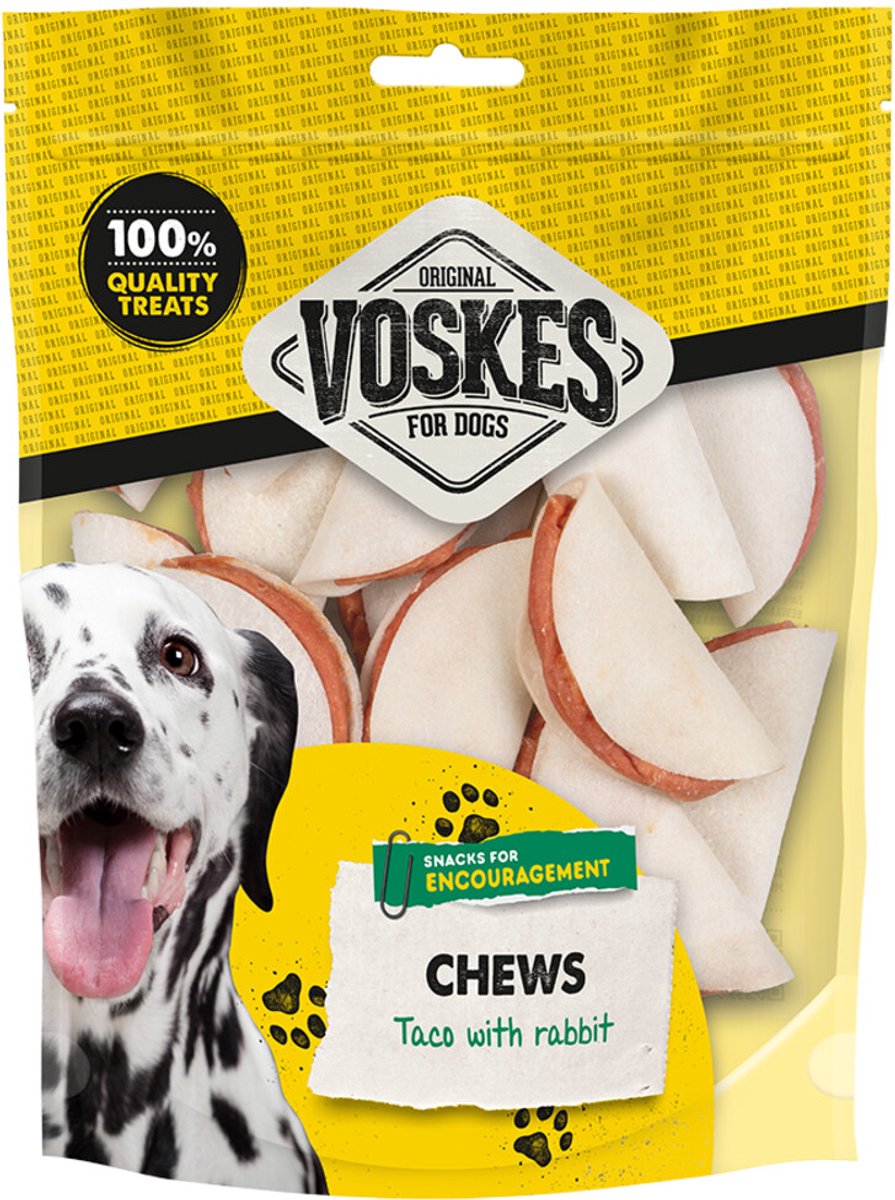 Voskes Hondensnacks Taco met Konijn - 15 x 400 gr - Voordeelverpakking