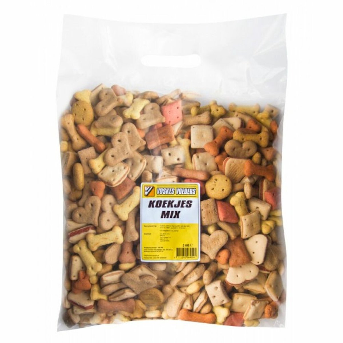 Voskes Hondensnacks Koekjesmix - 8 x 2 kg - Voordeelverpakking
