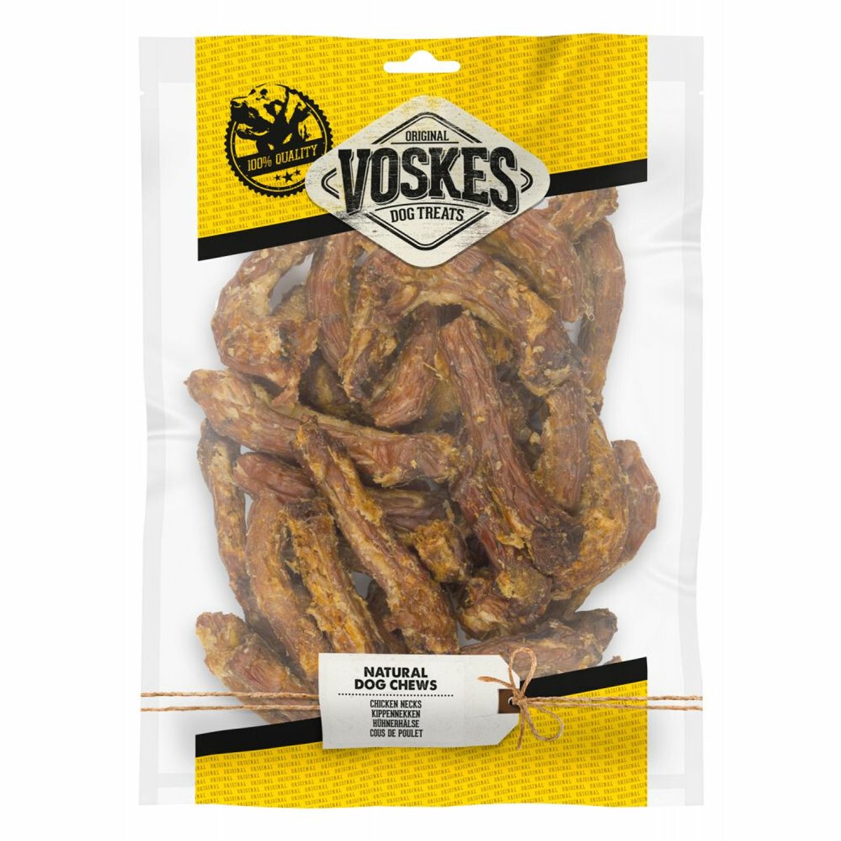 Voskes Hondensnacks Kippennekken - 8 x 500 gr - Voordeelverpakking