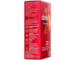 Durex Condooms Thin Feel XL - 4 x 10 stuks - Voordeelverpakking