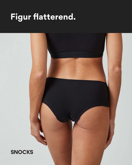 Dames hipster slip, zwart.