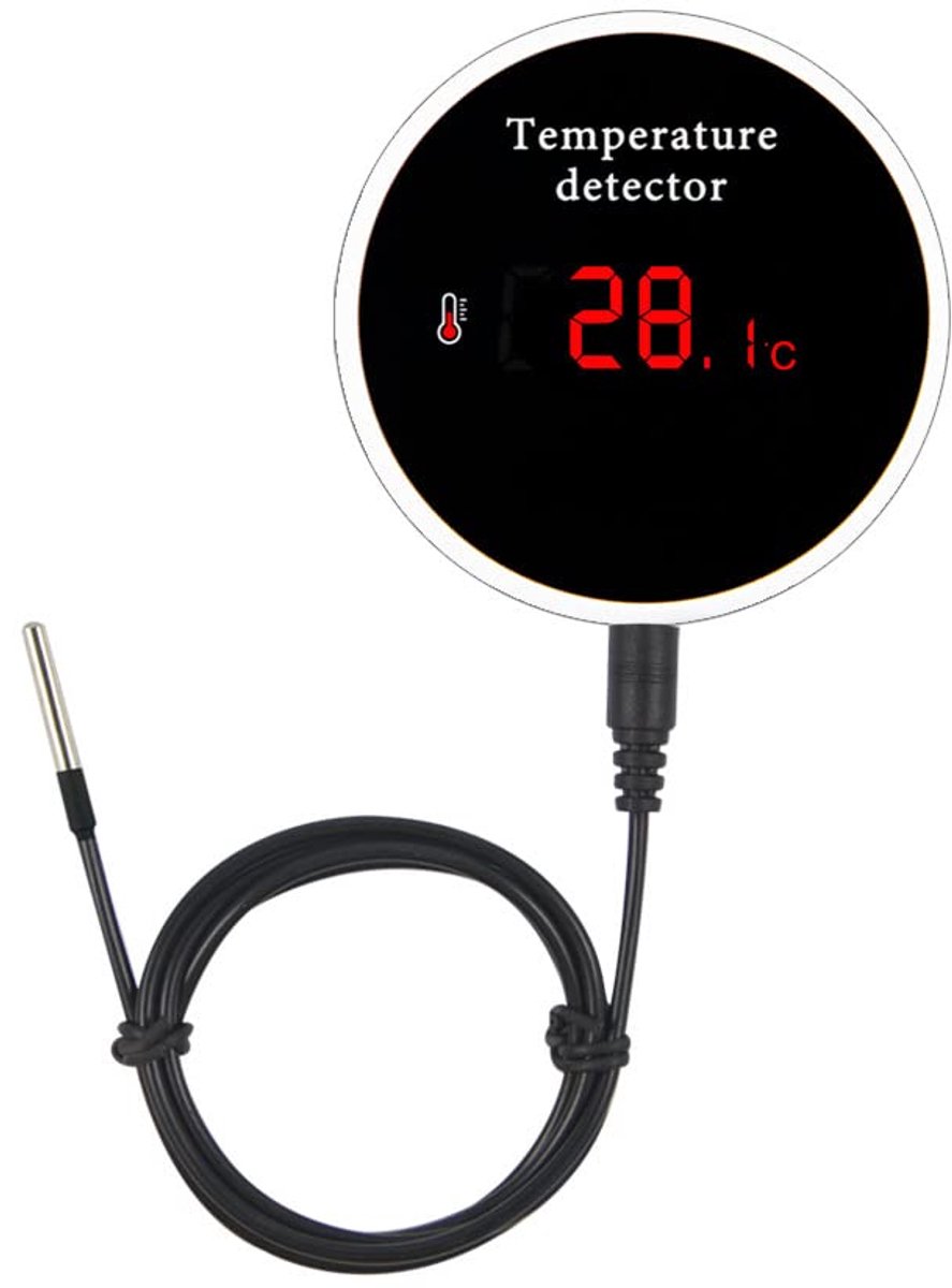Slimme Wifi Temperatuursensor met Waterdichte Externe Sonde en Alarm