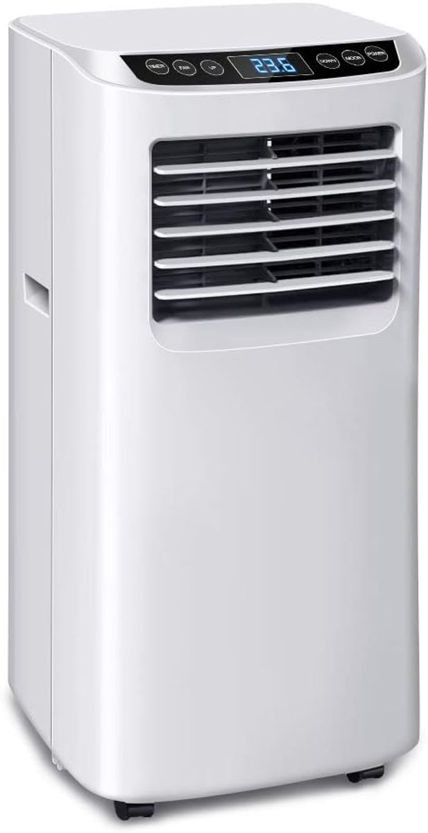 Mobiele airconditioner met flexibele afvoerslang tot 70m³, 220-240V, 50Hz, 60dB
