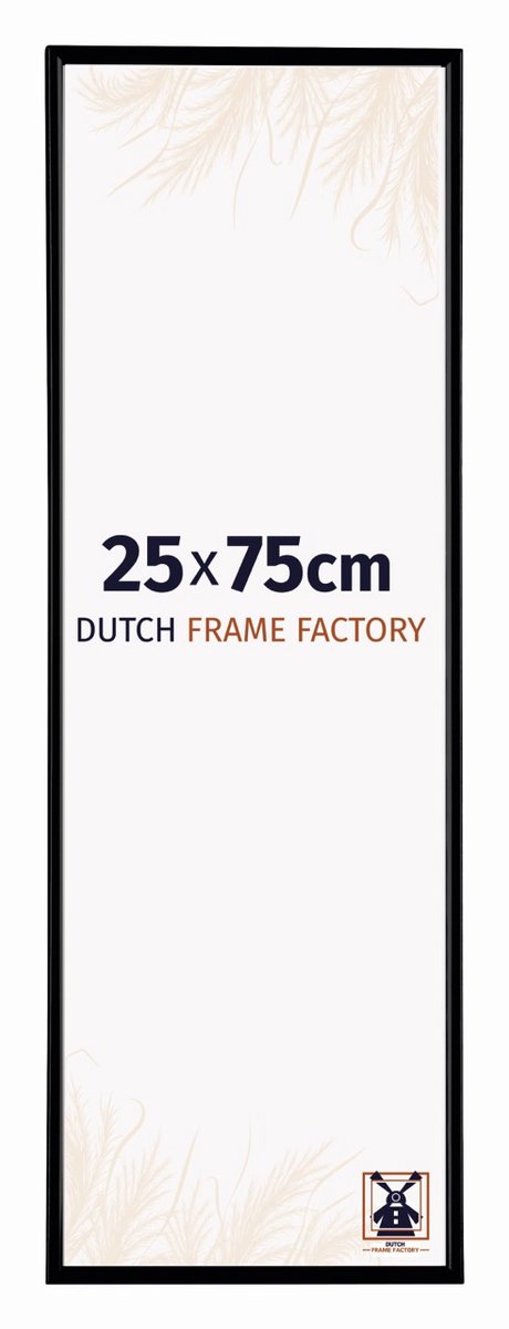 Fotolijst 25x75 cm - Kunststof - Zwart Mat - Easy