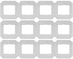 Wasbare dweildoeken – geschikt voor ECOVACS Winbot Mini-W – MINIT – WINBOT MINI – voor robotstofzuiger accessoires – Microvezeldoeken – Reinigt vlekken en stof – Vervangende doeken – 210*216MM – 12 pack