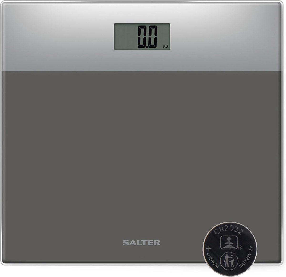 Digitale Badkamerschaal van Glas met LCD-Scherm – Elektronische Weegschaal tot 180KG