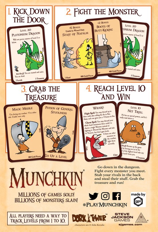 Munchkin - Engelstalig Kaartspel