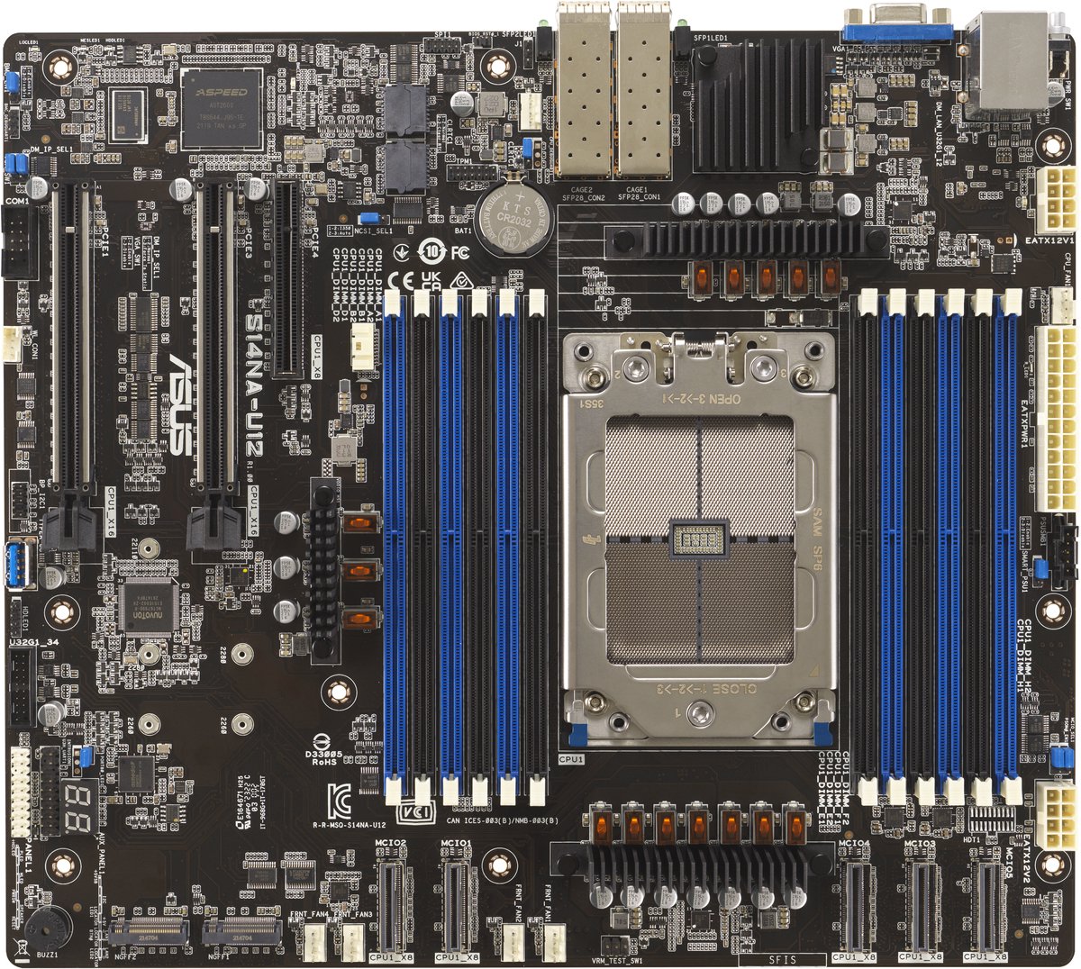 Asus S14Na-U12 Socket Sp6 Ceb moederbord - afbeelding 2