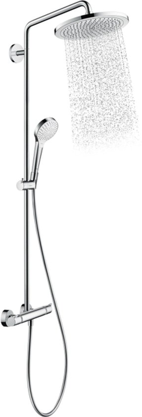Set de douche Showerpipe 280 avec thermostat, chrome