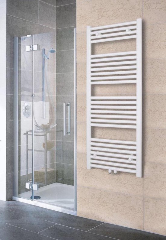 BELRAD Badkamer radiator 1600x600mm - Wit - Middenaansluiting - 712W | bol