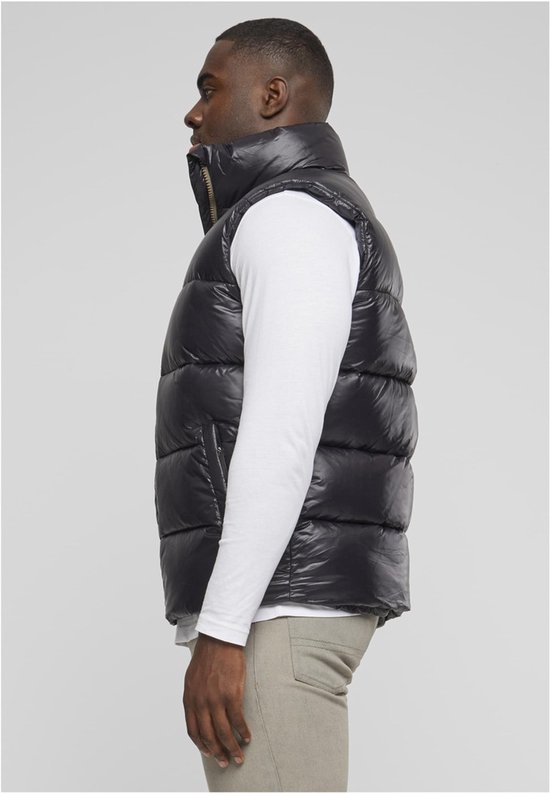 Urban Classics - Recycled Big Puffer Mouwloos jacket - L - Zwart