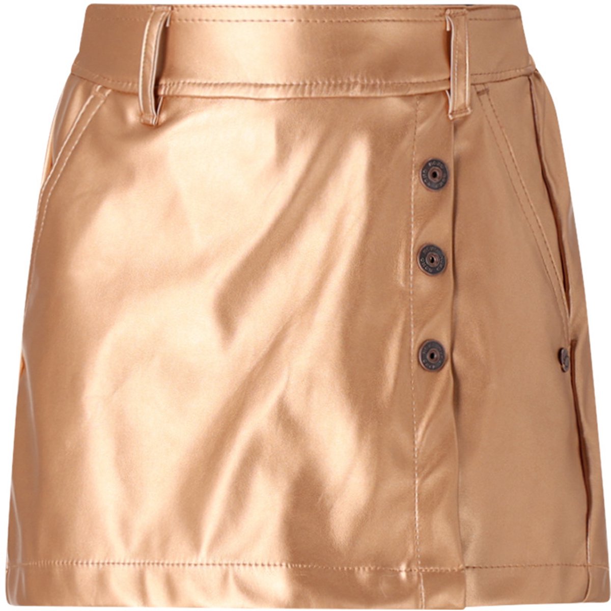 NONO - Simay PU fake leather Skort taupe - Taupe - Maat 122-128